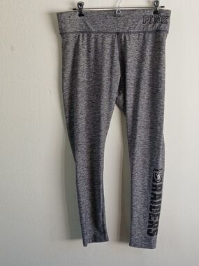 Raiders NFL Victoria Secret Pink Womens Size Large Ultimate Yoga Pants